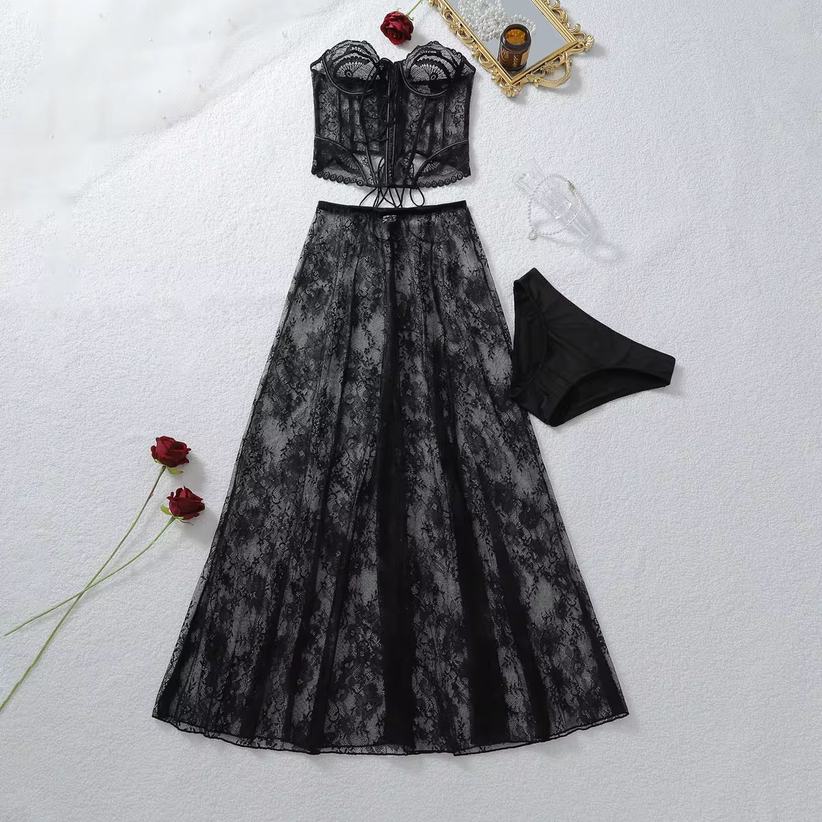 Midnight Lace 3-Piece Set