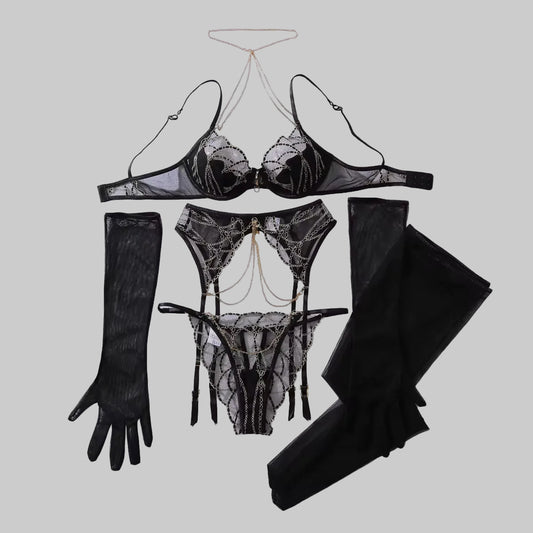 Kandy Chains — 5-Piece Luxe Lingerie Set