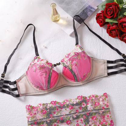 Pink Grato garter set