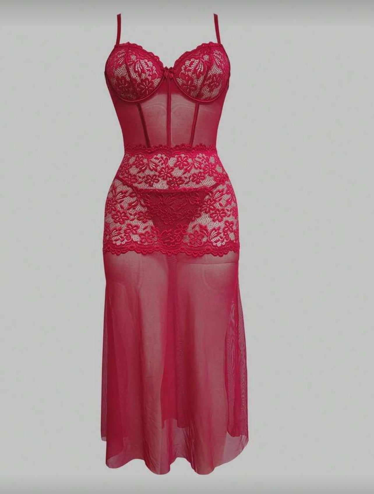 Red Hot Cinnamon Lingerie Dress