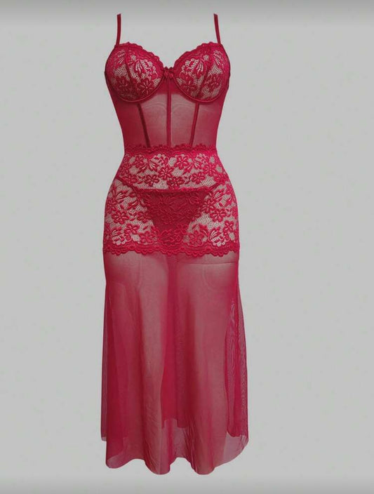 Red Hot Cinnamon Lingerie Dress